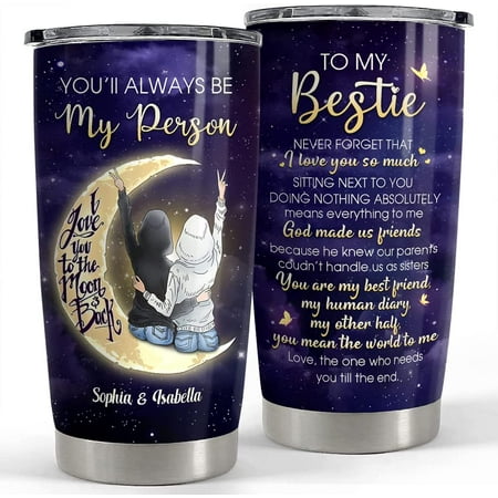 

Best Friend Tumbler Bestie 20oz 30oz Tumblers with Lid Gift for Women Girl Best Friends Besties Soul Sisters Christmas Birthday