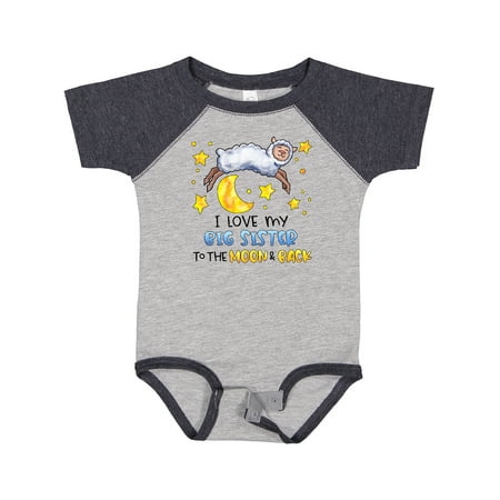 Inktastic I Love my Big Sister to the Moon and Back Cute Sheep Boys or Girls Baby Bodysuit
Inktastic I Love my Big Sister to the Moon and Back Cute Sheep Boys or Girls Baby Bodysuit