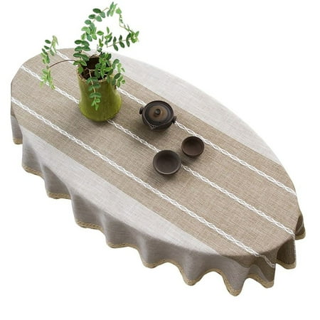 Oval Tablecloth Cotton Linen Duck Egg Shape Tablecloth With Lace Striped Table Cover For Living Room Bedroom Study Outdoor-IS-100*140cm
Oval Tablecloth Cotton Linen Duck Egg Shape Tablecloth With Lace Striped Table Cover For Living Room Bedroom Study Outdoor-IS-100*140cm