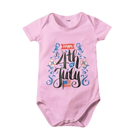 Boys Girls Summer Solid Color Happy Independence Day Printed Short Sleeve Bodysuits Crawl Clothes Romper 0-24 Months Kids Child Leisure Outwear
Boys Girls Summer Solid Color Happy Independence Day Printed Short Sleeve Bodysuits Crawl Clothes Romper 0-24 Months Kids Child Leisure Outwear