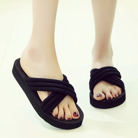 ERTUTUYI Fashion Women Beach Breathable Sandals Home Slipper Flip-Flops Wedges Shoes Black 37
ERTUTUYI Fashion Women Beach Breathable Sandals Home Slipper Flip-Flops Wedges Shoes Black 37