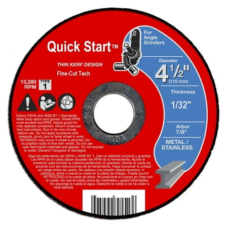 Angle Grinder Thin Cutoff Wheel - 4.5 Inches 1/32 Thick- Fine Cut Style - 50 PACK -
Angle Grinder Thin Cutoff Wheel - 4.5 Inches 1/32 Thick- Fine Cut Style - 50 PACK -