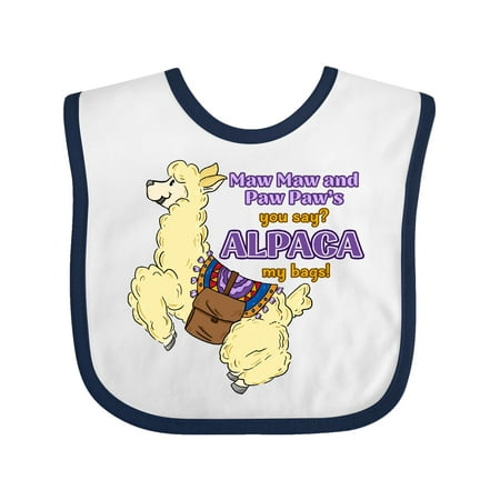 Inktastic Maw Maw and Paw Paw s You Say ALPACA my Bags Gift Baby Boy or Baby Girl Bib
Inktastic Maw Maw and Paw Paw s You Say ALPACA my Bags Gift Baby Boy or Baby Girl Bib