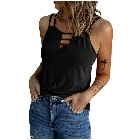 CYMMPU Women Clothing Women s Cami Vest Summer Shirts Slim Fit Crop Tops Cropped Tank Sexy Bustier Sleeveless Streetwear Round Neck Tank Black
CYMMPU Women Clothing Women s Cami Vest Summer Shirts Slim Fit Crop Tops Cropped Tank Sexy Bustier Sleeveless Streetwear Round Neck Tank Black
