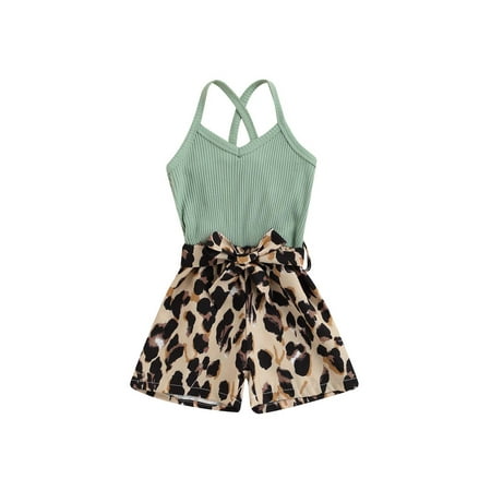 Bebiullo Toddler Kid Girls Summer Sleeveless Backless Romper Leopard Jumpsuit Bell-Bottom Flare Pants Green 18-24 Months
Bebiullo Toddler Kid Girls Summer Sleeveless Backless Romper Leopard Jumpsuit Bell-Bottom Flare Pants Green 18-24 Months