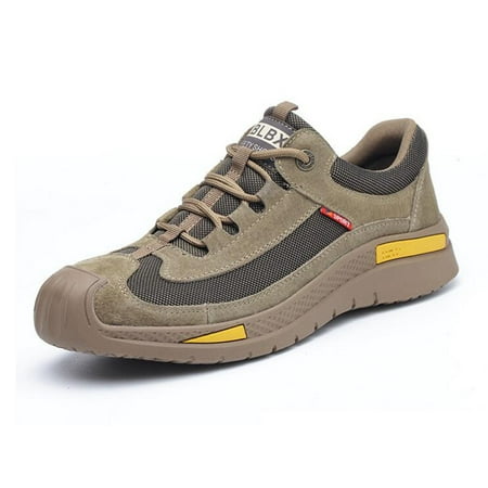 Men’s Steel Toe Work Shoes Lightweight Breathable Work Sneakers Nonslip Leather Safety Shoes for Construction Industrial 
Men’s Steel Toe Work Shoes Lightweight Breathable Work Sneakers Nonslip Leather Safety Shoes for Construction Industrial