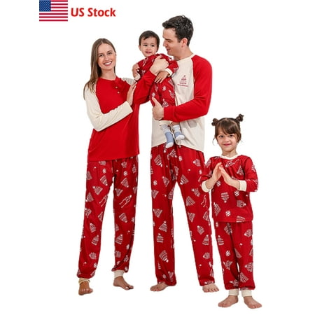 Sunisery Christmas Family Matching Sleepwear Holiday Parent-child Tree Snowflake Print Pajamas for Women Men Kid Baby
Sunisery Christmas Family Matching Sleepwear Holiday Parent-child Tree Snowflake Print Pajamas for Women Men Kid Baby