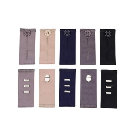 10 Pack Pants Waist Extender Hook Button Extenders for Pants Jeans Dress