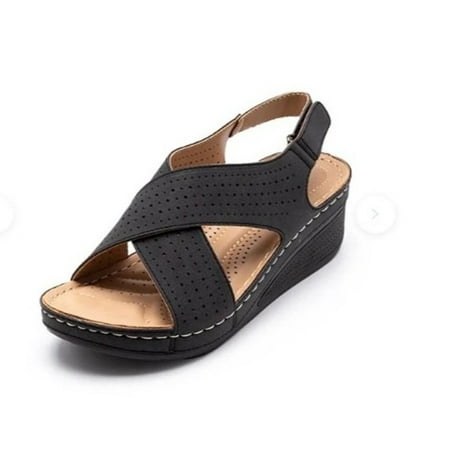 Summer Women Sandals Fashion Ladies Peep Toe Wedge Shoes Outdoor Casual Comfy Female Footwear A1