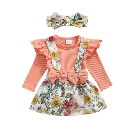 Infant Baby Girl Floral Romper Dress with Headband Outfits Sleeveless Knit Bodysuit Overall Tutu Skirt Spring Summer Clothes
Infant Baby Girl Floral Romper Dress with Headband Outfits Sleeveless Knit Bodysuit Overall Tutu Skirt Spring Summer Clothes