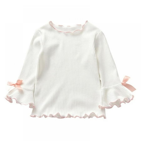 Kids Toddler Baby Girls Ruffle Long Sleeve T-Shirt Top Blouse Solid Cotton Basic Tees Plain Shirt
Kids Toddler Baby Girls Ruffle Long Sleeve T-Shirt Top Blouse Solid Cotton Basic Tees Plain Shirt