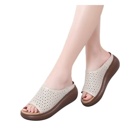 Colisha Ladies Slides Summer Sandals Slip On Wedge Sandal Street Non-Slip Slippers Peep Toe Casual Shoes Beige Hollow Out 5.5
Colisha Ladies Slides Summer Sandals Slip On Wedge Sandal Street Non-Slip Slippers Peep Toe Casual Shoes Beige Hollow Out 5.5