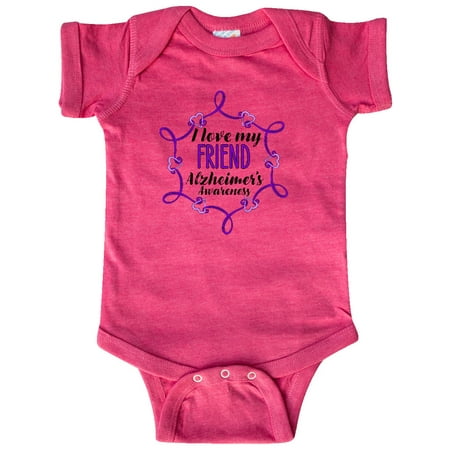 Inktastic I Love My Friend Alzheimer s Awareness with Purple Hearts Gift Baby Boy or Baby Girl Bodysuit
Inktastic I Love My Friend Alzheimer s Awareness with Purple Hearts Gift Baby Boy or Baby Girl Bodysuit