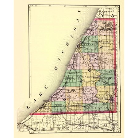 Berrien Michigan - Walling 1873 - 23 x 28.70