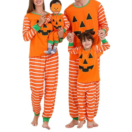 Cathery Halloween Matching Family Pajamas Sets Halloween Pumpkin Print Long Sleeve Top Pants for Couples Kids Baby Pajamas
Cathery Halloween Matching Family Pajamas Sets Halloween Pumpkin Print Long Sleeve Top Pants for Couples Kids Baby Pajamas
