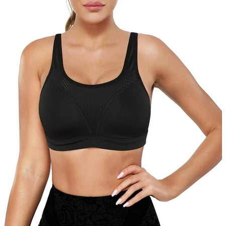 CtriLady Sports Bra High Impact for Women Gym Yoga Full Support Bounce Control with Adjustable Straps Hooks Wireless Workout Fitness Underwear(Black 3X-Large)
CtriLady Sports Bra High Impact for Women Gym Yoga Full Support Bounce Control with Adjustable Straps Hooks Wireless Workout Fitness Underwear(Black 3X-Large)