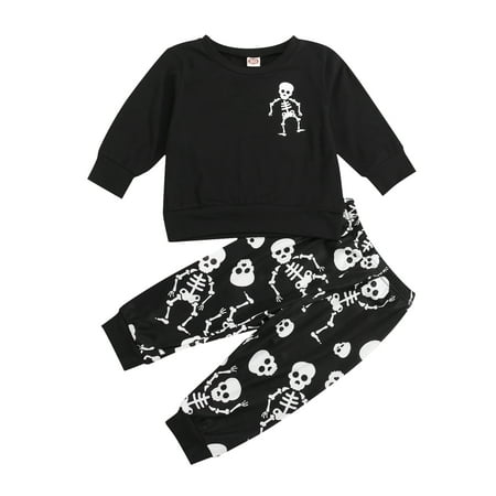 Yinyinxull 2Pcs Kids Baby Girls Halloween Clothes Sets Skull Skeleton Print Tops Long Pants Outfits Black 2-3 Years 
Yinyinxull 2Pcs Kids Baby Girls Halloween Clothes Sets Skull Skeleton Print Tops Long Pants Outfits Black 2-3 Years