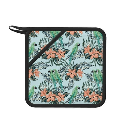 1 PCS Pot Holders for Kitchen - Heat Resistant Silicone Pot Holders with Hanging Loop Cute Parrot Flower Palm Leaves Non Slip Oven Hot Pads Potholders for Decor Baking Cooking Kitchen
1 PCS Pot Holders for Kitchen - Heat Resistant Silicone Pot Holders with Hanging Loop Cute Parrot Flower Palm Leaves Non Slip Oven Hot Pads Potholders for Decor Baking Cooking Kitchen