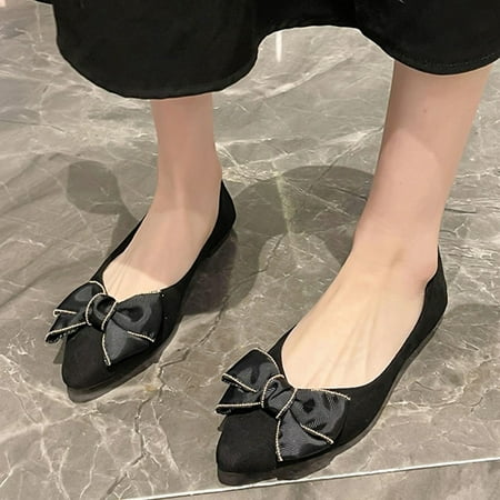 Cathalem Fashion Autumn Women Casual Shoes Flat Bottom Pointed Toe Leopard Print Bow Shallow Mouth Shoes for Women Wedge Black 7
Cathalem Fashion Autumn Women Casual Shoes Flat Bottom Pointed Toe Leopard Print Bow Shallow Mouth Shoes for Women Wedge Black 7