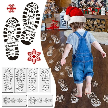 6PCS Christmas Templates Are Used For Painting Santa s Footprints And Snowflakes Santa s Boots Templates Are Used For Painting
6PCS Christmas Templates Are Used For Painting Santa s Footprints And Snowflakes Santa s Boots Templates Are Used For Painting