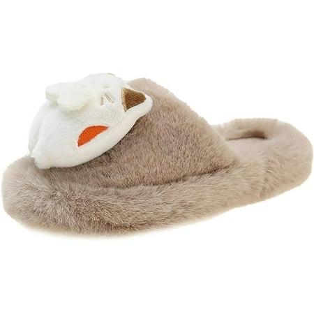 Women Cute Fluffy Slippers Meow Cat House Slippers Warm Soft Slides Thick Sole Home Shoes Sandal
Women Cute Fluffy Slippers Meow Cat House Slippers Warm Soft Slides Thick Sole Home Shoes Sandal
