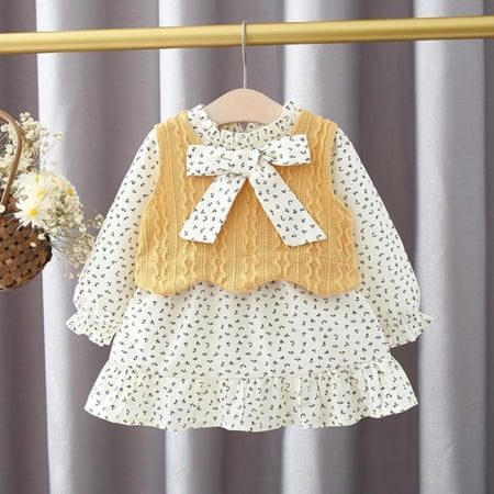 Baby Girls Dress Spring Autumn Cute Floral Vest Princess Two-piece Dresses Costume Toddler Infant Kids Clothing
Baby Girls Dress Spring Autumn Cute Floral Vest Princess Two-piece Dresses Costume Toddler Infant Kids Clothing