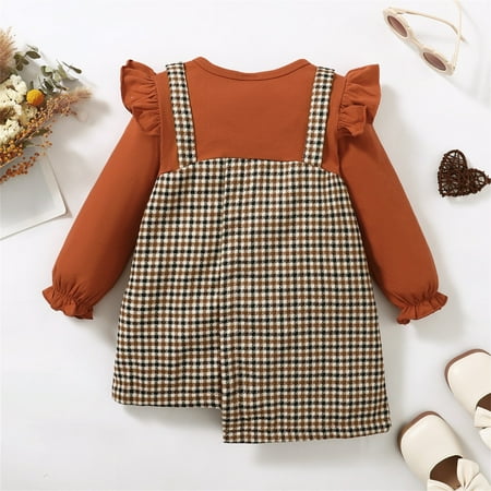 Cathalem Baby Flower Girl Kids Toddler Baby Girls Long Ruffled Sleeve Plaid Patchwork Princess Dress Christmas Baby Dress Dress Brown 5-6 Years
Cathalem Baby Flower Girl Kids Toddler Baby Girls Long Ruffled Sleeve Plaid Patchwork Princess Dress Christmas Baby Dress Dress Brown 5-6 Years