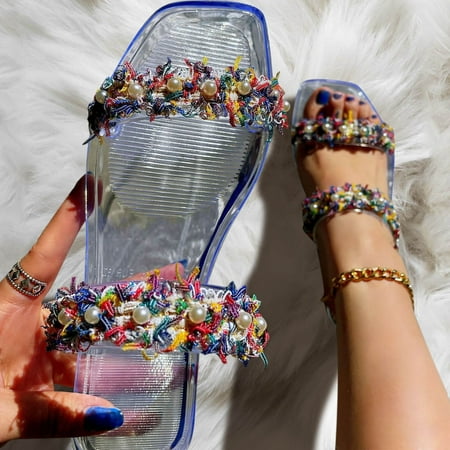 Follure Bottom Fashion Women And Pearl Beach Spring Summer Rhinestone Flat Slippers Shoes Size Large Women s Slipper
Follure Bottom Fashion Women And Pearl Beach Spring Summer Rhinestone Flat Slippers Shoes Size Large Women s Slipper