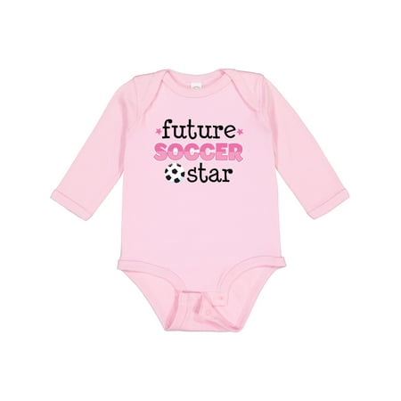 Inktastic Future Soccer Star Girls Gift Baby Girl Long Sleeve Bodysuit
Inktastic Future Soccer Star Girls Gift Baby Girl Long Sleeve Bodysuit