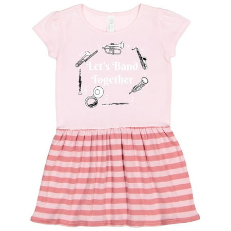 Inktastic Band Together White Text Gift Toddler Girl Dress
