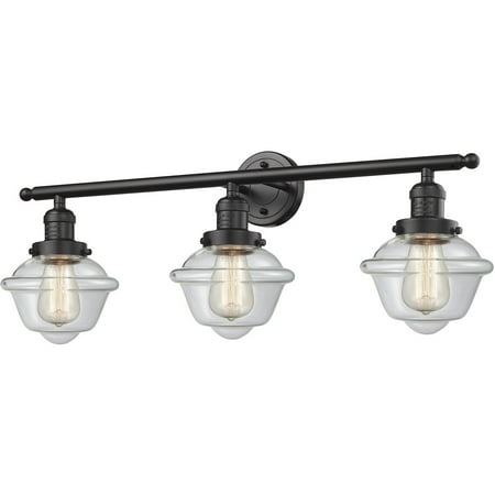 Oil Rubbed Bronze Tone Bathroom Vanity 34 Wide Clear Glass Steel/Cast Brass Medium Base 3 Light Fixture
Oil Rubbed Bronze Tone Bathroom Vanity 34 Wide Clear Glass Steel/Cast Brass Medium Base 3 Light Fixture