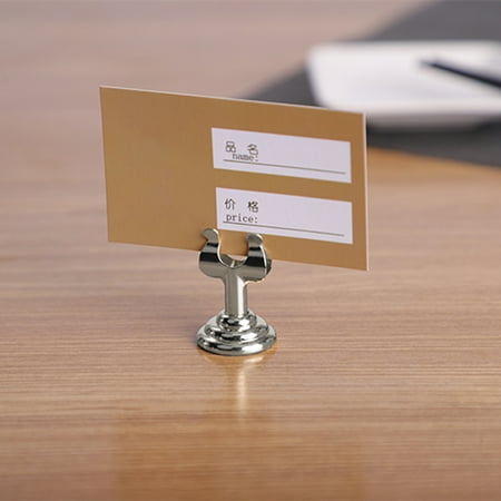 Mini Table Card Holder Decorative Stainless Steel Tear Resistant Table Number Holders for Restaurants Beige Stainless S
Mini Table Card Holder Decorative Stainless Steel Tear Resistant Table Number Holders for Restaurants Beige Stainless S