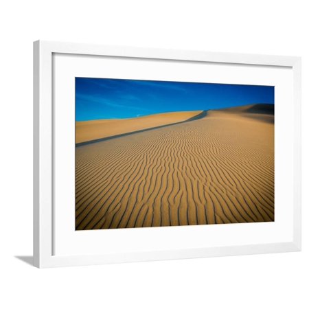 Sand Dunes at Huacachina Oasis, Peru, South America Framed Print Wall Art By Laura Grier