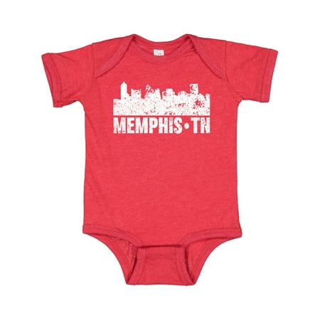 Inktastic Memphis city Skyline with Grunge Gift Baby Boy or Baby Girl Bodysuit