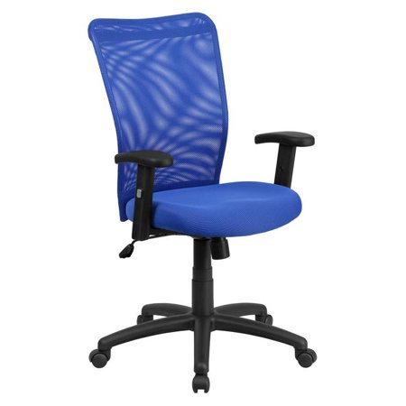 Blue Mesh Executive Ergonomic Swivel Office Chair with Arm
