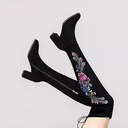 Cathalem Boots Women Autumn And Winter 2022 New Women s Shoes Round Head Embroidery Side Zipper Cowboys Boots for Women Black 7
Cathalem Boots Women Autumn And Winter 2022 New Women s Shoes Round Head Embroidery Side Zipper Cowboys Boots for Women Black 7