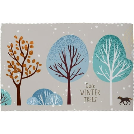 Tangkunup Place Mat Set of 1 Tree Beige Winter Christmas New Year for Kitchen Dining Table Mats Placemats Plate Dish Mat Washable
Tangkunup Place Mat Set of 1 Tree Beige Winter Christmas New Year for Kitchen Dining Table Mats Placemats Plate Dish Mat Washable