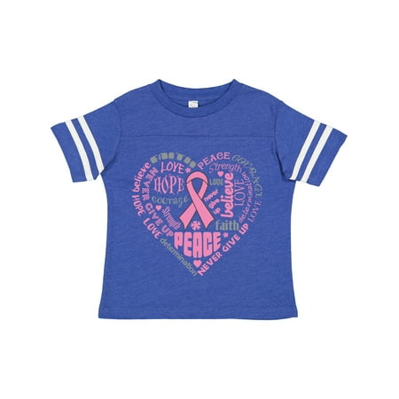 Inktastic Breast Cancer Awareness Heart Words Gift Toddler Boy or Toddler Girl T-Shirt
Inktastic Breast Cancer Awareness Heart Words Gift Toddler Boy or Toddler Girl T-Shirt