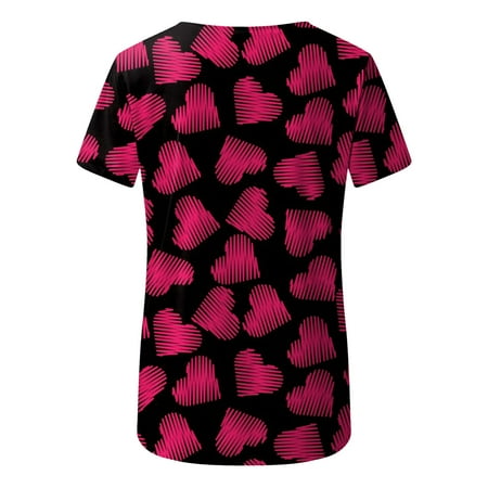Women Scrubs Top Nurses Clothing Working Uniform Top Care Workwear Fashion Valentine S Day Printed Short Sleeve O-Neck Blouse Shirt
Women Scrubs Top Nurses Clothing Working Uniform Top Care Workwear Fashion Valentine S Day Printed Short Sleeve O-Neck Blouse Shirt