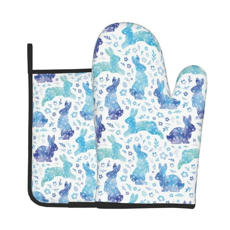 Xecao Rabbit2 Pattern Oven Mitts and Pot Holders Sets Heat Resistant Silicone Oven Mittens Extra Thicken Long Kitchen Cotton Oven Glove for Cooking
Xecao Rabbit2 Pattern Oven Mitts and Pot Holders Sets Heat Resistant Silicone Oven Mittens Extra Thicken Long Kitchen Cotton Oven Glove for Cooking