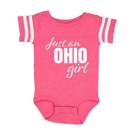 Inktastic Just an Ohio Girl Born in Ohio Gift Baby Girl Bodysuit