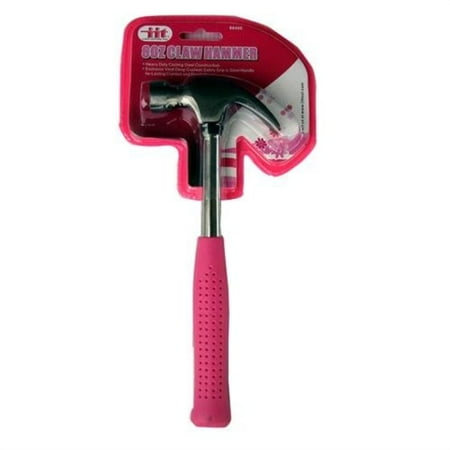 iit 88400 ladies 8-ounce claw hammer pink