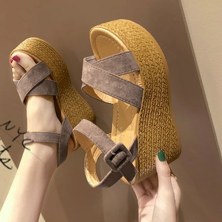 XIAOFFENN Women s Fashion Casual Wedge Open Toe Platforms Peep Toe Sandals High Heel Shoes
XIAOFFENN Women s Fashion Casual Wedge Open Toe Platforms Peep Toe Sandals High Heel Shoes