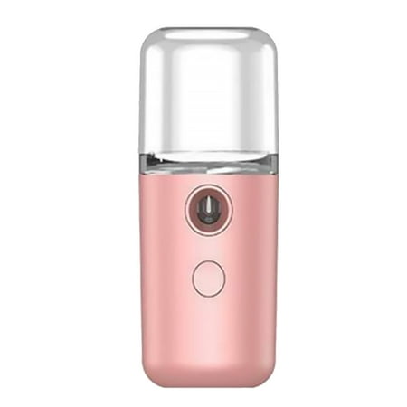 3pcs Mist Sprayer USB Rechargeable Face Steamer Humidifier Facial Skin Care Deep Hydrating Atomizer Pink