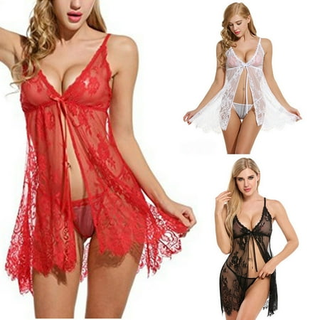 Foraging dimple Women Lingerie Flower Lace Underwear Babydoll V Neck Sleepwear Strap Chemise White
Foraging dimple Women Lingerie Flower Lace Underwear Babydoll V Neck Sleepwear Strap Chemise White
