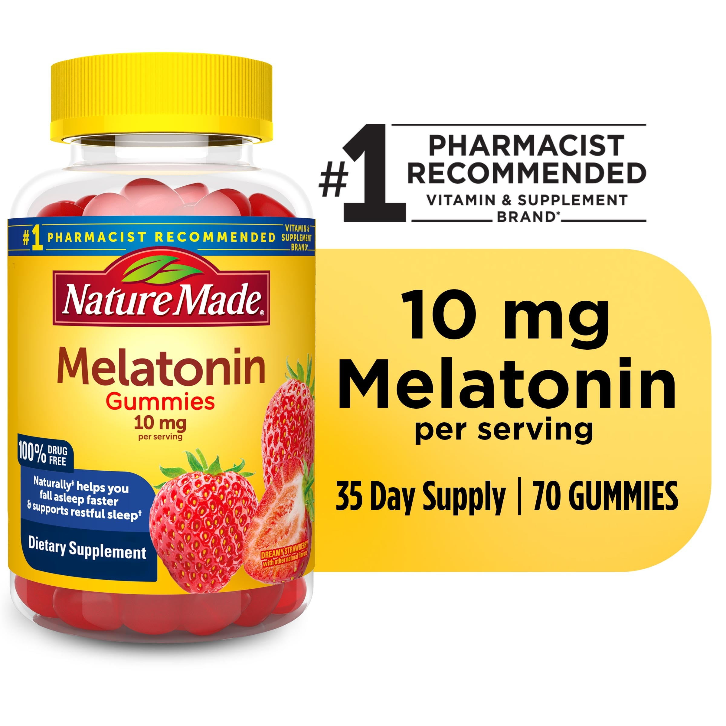 Nature Made Melatonin Mg Per Serving Gummies Max Strength Drug
