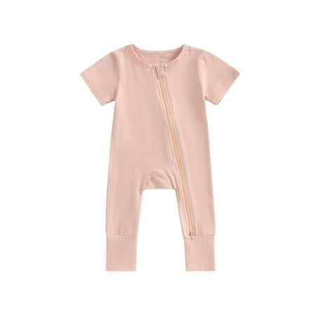 Qtinghua Newborn Baby Boy Girl Clothes Short Sleeve Zipper Romper Footless Jumpsuit One Piece Bodysuit Summer Outfits
Qtinghua Newborn Baby Boy Girl Clothes Short Sleeve Zipper Romper Footless Jumpsuit One Piece Bodysuit Summer Outfits