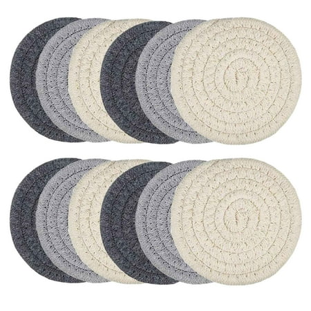 12 Pcs Coasters for Drinks Handmade Braided Drink Coasters Super Absorbent Heat-Resistant Coasters for Home Kitchen
12 Pcs Coasters for Drinks Handmade Braided Drink Coasters Super Absorbent Heat-Resistant Coasters for Home Kitchen