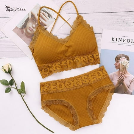 Xmarks Ladies Thread Seamless Cotton Bra Set Candy Colors Back Top Lace Wire Free Breathable Panties Lingerie Suit
Xmarks Ladies Thread Seamless Cotton Bra Set Candy Colors Back Top Lace Wire Free Breathable Panties Lingerie Suit