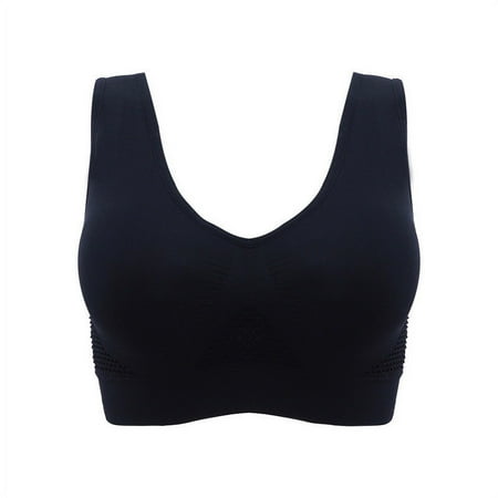 Women Full Coverage Bra Sports Bras Sports Underwear Hollow Mesh Breathable Hole Large Size Bras Vest